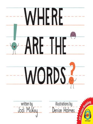 cover image of Where Are the Words?